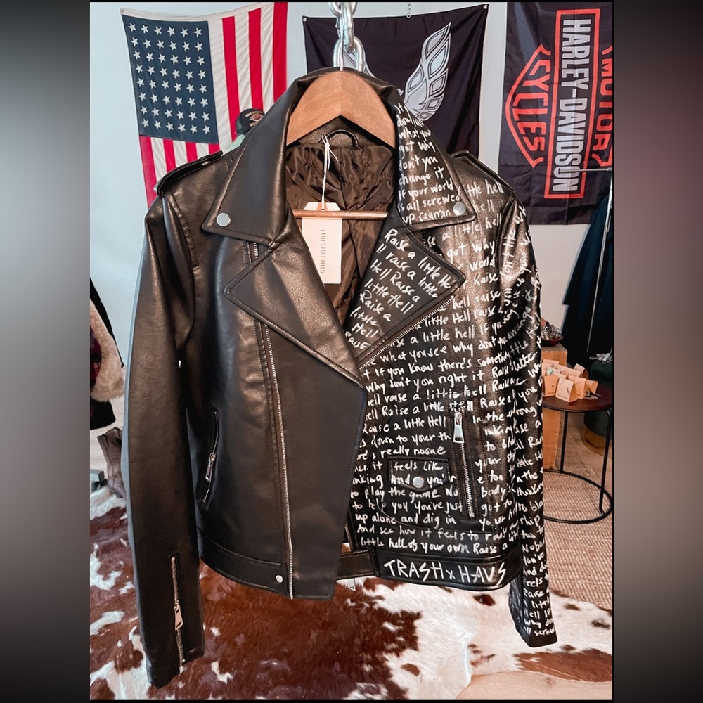 Raise Hell, Kid ! Vegan Leather Jacket